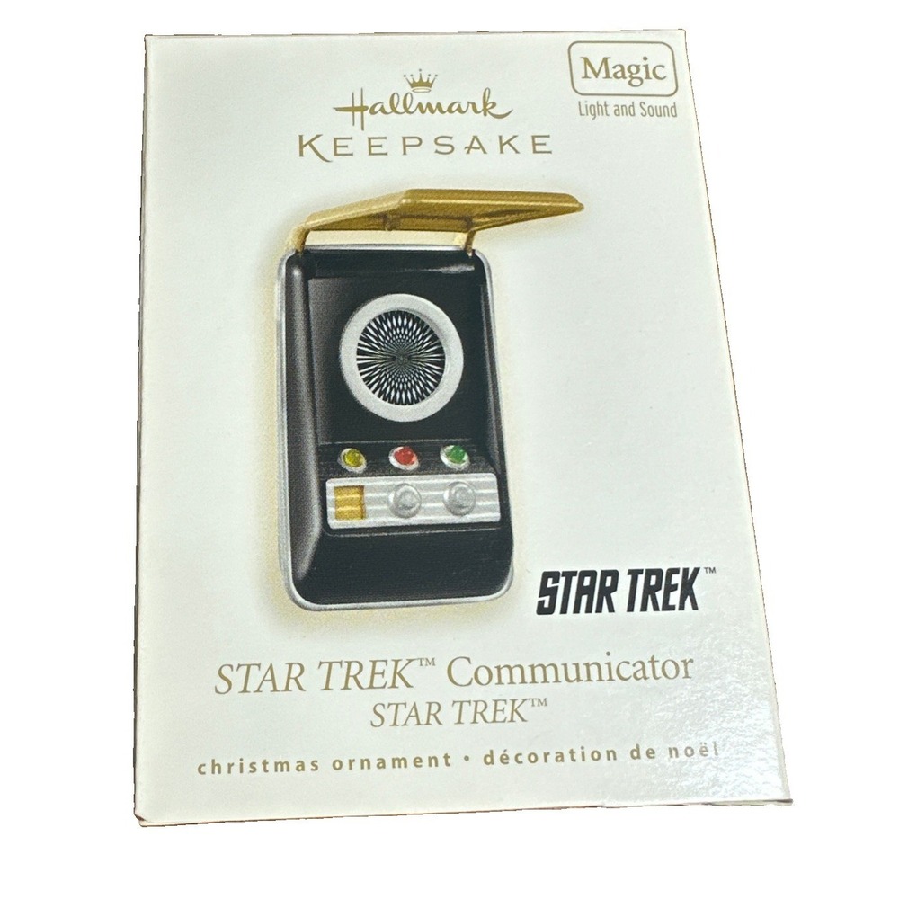 HALLMARK KEEPSAKE Ornament STAR TREK Communicator MAGIC w/ Light & Sound